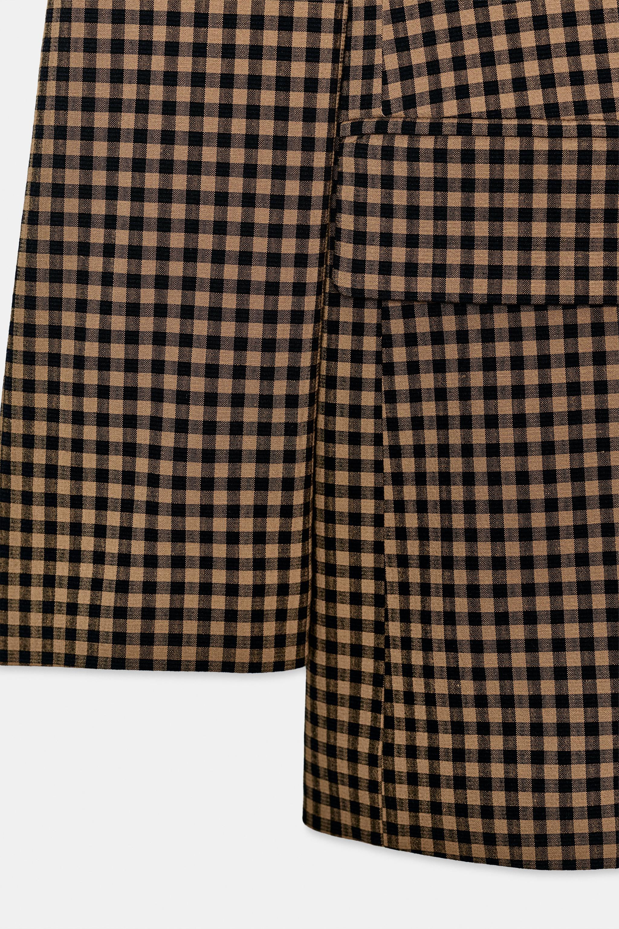 OVERSIZED GINGHAM BLAZER